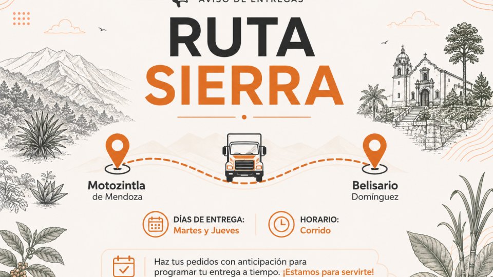 Ruta Sierra Huipix Envíos